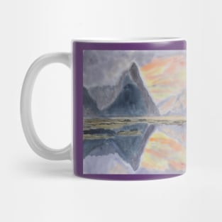 Sunset in Milford Sound, New Zealand Mug